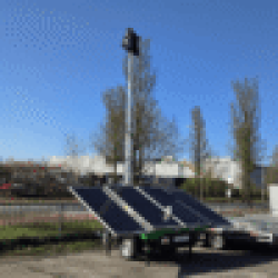 Mobiele accu lichtmast